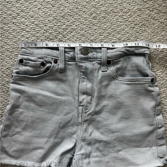 Levi's High Rise Light Blue Denim Shorts - Picture 4 of 6
